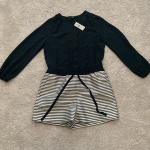 Ann Taylor Loft 4P Long Sleeve Romper
